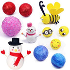 Crafare 2 Inch 28pc White Craft Foam Balls Round Smooth Polystyrene Ball - Image 3