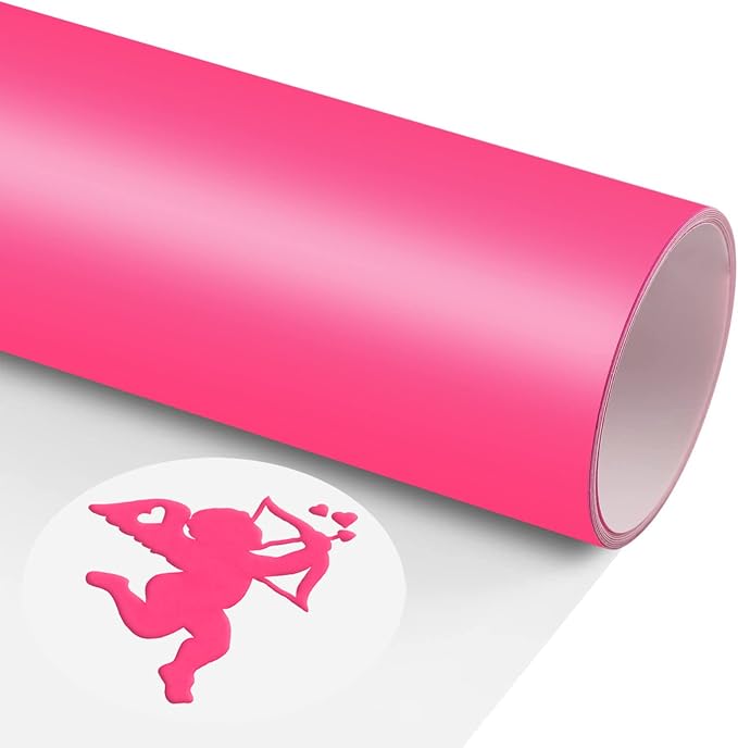 Puff Vinyl Heat Transfer Hot Pink by TransWonder