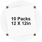 HTVRONT White HTV Heat Transfer Vinyl Bundle: 10 Pack 12"x12" Iron on Vinyl | by HTVRONT