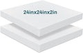 Frienda 2 Pack 2" x 24" x 24" Upholstery High Density Foam Cushion Replacement by Frienda