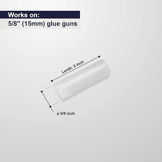 ASA Industrial Hot Glue Sticks 5/8" x 2" Clear High Temp – Stronger Hold - Image 2