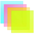 Adrattnay 4Pcs Acrylic Sheets Fluorescent Neon Colored Acrylic 12 x 12in | 1/8" by WOODEXPERT