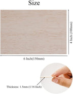 12 Pack Balsa Wood Sheets 1/16x4x6 Inch Natural Wood Color Unfinished Wood - Image 5