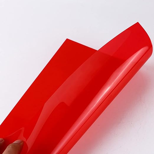 Tong Gu 5PCS Colored A4 PVC Flexible Plastic Sheets Transparent Gel Clear DIY - Image 2
