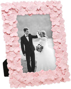 Laura Ashley 4x6 Pink Flower Textured Hand-Crafted Resin Picture Frame - Image 5