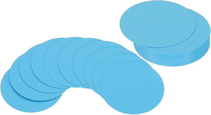 PATIKIL 2inch Circle Card Stock, Sky Blue by PATIKIL
