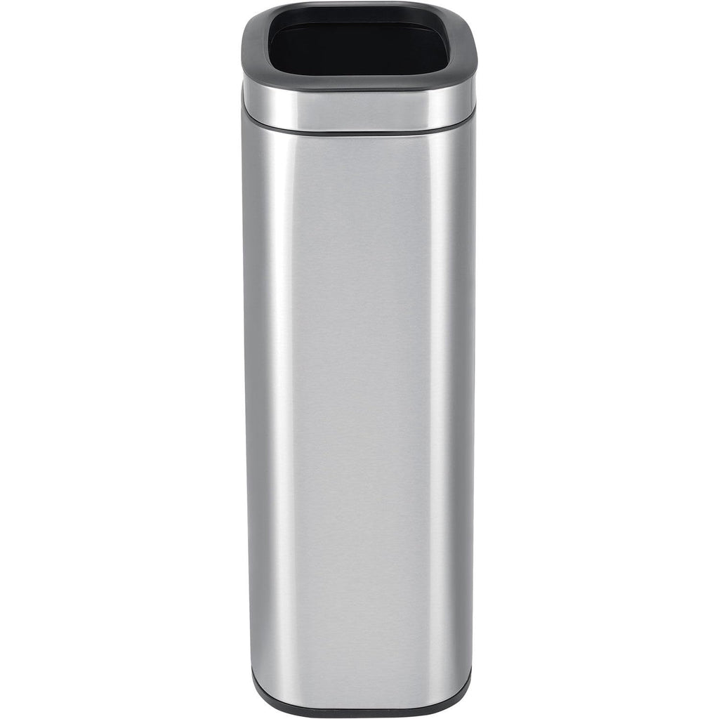 Global Industrial 8 Gallon Stainless Steel Slim Open Top Receptacle