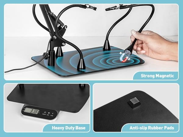 Helping Hands Soldering Station, 10X Magnifying Glass - Image 7