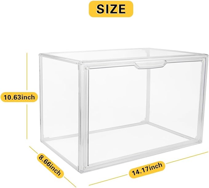 GUDEMAY Clear Stackable Plastic Storage Bins - Image 7