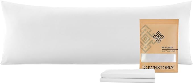DOWNSTORIA Body Pillow Cover, Ultra Soft Microfiber Long Pillowcase, Envelope by DOWNSTORIA