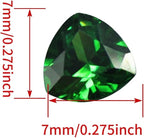 Emerald Green Color Cubic Zirconia Loose Beads Unset - Image 2