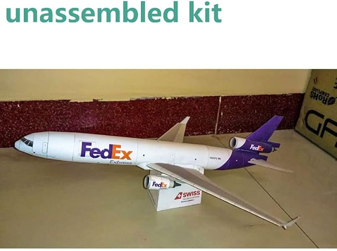 MOUDOAUER 1:100 Paper MD-11 Air Plane 3D Model Aircraft Model Simulation - Image 2