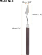 HARFINGTON 2pcs No.6 Palette Knives 12mm Width Stainless Steel Small Pointy - Image 2