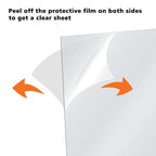 Egofine Plexiglass Sheets Acrylic Sheets 12 Pack of 8x12’’ 0.04 Thick Clear - Image 3