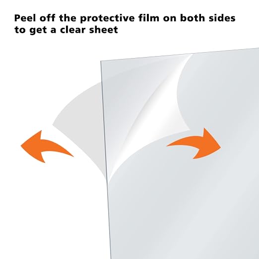 Egofine Plexiglass Sheets Acrylic Sheets 12 Pack of 8x12’’ 0.04 Thick Clear - Image 3