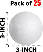 25 Pack 3'' inch Foam Balls - Image 2