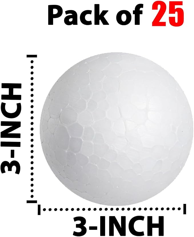 25 Pack 3'' inch Foam Balls - Image 2