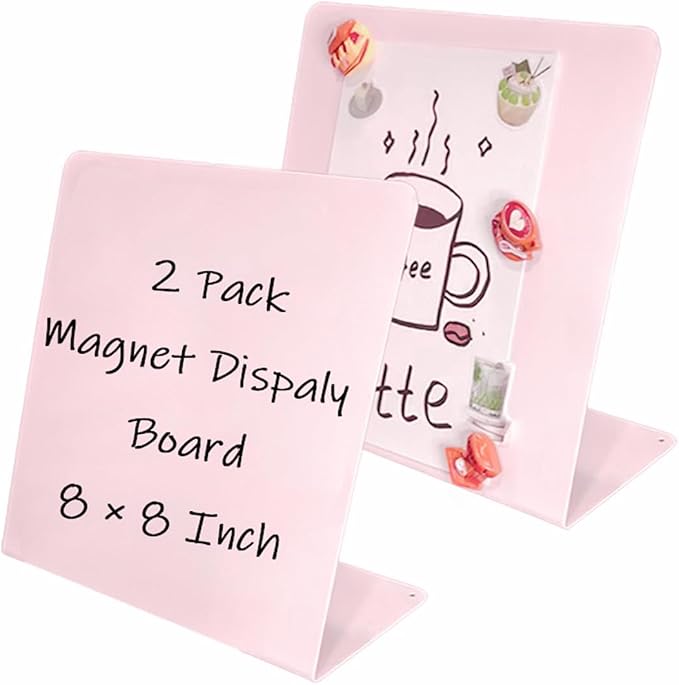 2 Pack Metal Pink Magnet Display Board by Unknown