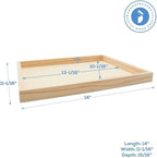 Wood Canvas Panel Cradled 11 x 14 inch, Shadow Box, & Tray Crafts, by - Image 2