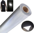 FUNKAKA Reflective Heat Transfer Vinyl Light Gray HTV Roll, Reflective HTV Vinyl by FUNKAKA