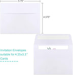 70 Packs Invitation Envelopes, A2 Envelopes White, Postcard Envelopes, Envelopes - Image 2