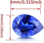 AierCrystal Royal Blue Deep Blue Sapphire Color Cubic Zirconia Loose Beads - Image 2