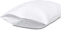 Pillow Protectors with Zipper Queen Size-100% Cotton Pillowcases by Precoco