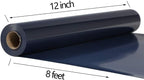 TUMIYA Navy Blue Heat Transfer Vinyl HTV Rolls, Glossy Adhesive HTV Vinyl - Image 2