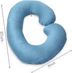 1 MIDDLE ONE Pregnancy Pillow, C Shaped Full Body Pillow - Image 8