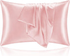 BEDELITE Satin Pillowcase with Zipper, Super Soft and Cooling Similar to Silk by BEDELITE