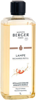 MAISON BERGER - Exquisite Sparkle - Lampe Berger Fragrance Refill for Home Fragrance Oil Diffuser - Air Freshener - 33.8 Fluid Ounces - 1 Liter