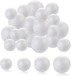 DIYASY 20pcs White Foam Balls 2-3 inch Foam Polystyrene Craft Balls by HandicraftsandDecoration