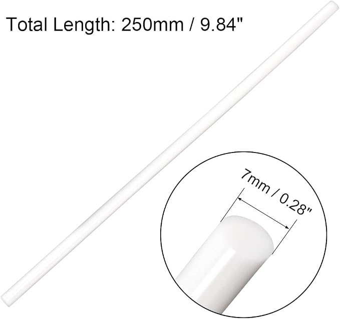 uxcell 20pcs Hot Glue Sticks for Glue Gun 7mm/0.28-inch x 10-inch Mini Hot Melt - Image 2