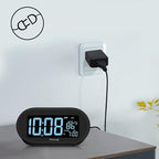 DreamSky Alarm Clocks for Bedrooms, Auto Set Digital Desk Clock for Bedside - Image 2