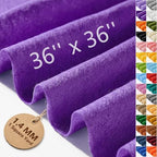 Purple Felt Fabric 36'' X 36'', 1.4mm Large Felt Sheets Soft Durable Crafts by FEIYAUMI