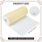 BENECREAT 78.7x12 inch White Self-Adhesive EVA Foam Roll, 5mm Thick Sticky - Image 2