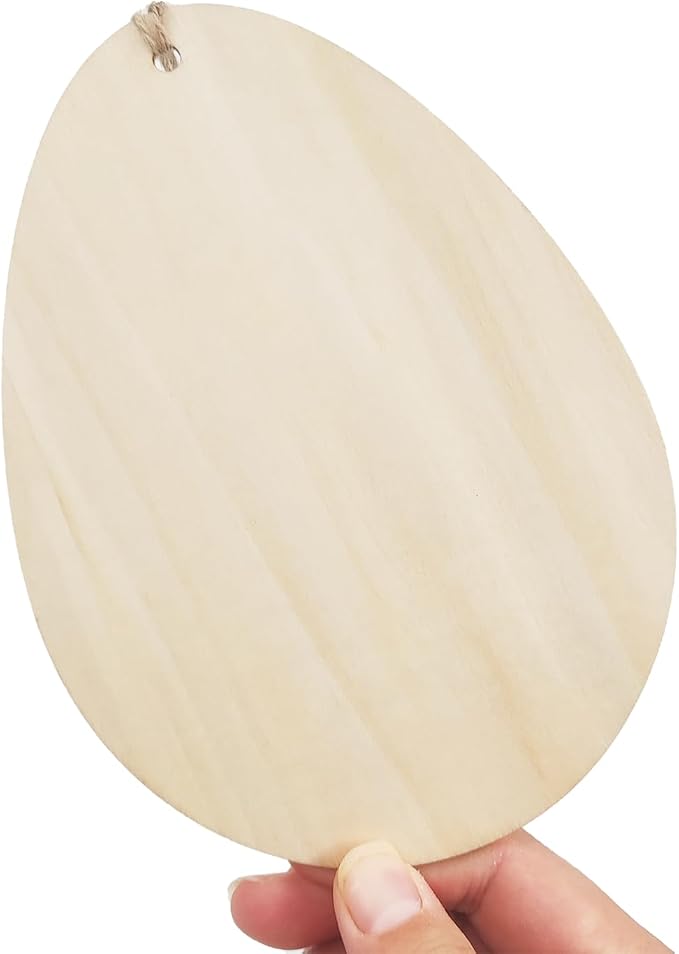 10 PCS Basswood Easter Egg Decoration Set - Image 4