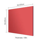 8x8 Inches Deep Red Mirror Acrylic Sheet – 2 Pcs Reflective Acrylic Panel - Image 2