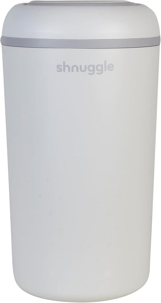 Eco-Touch Baby Nappy Diaper Bin - Odor Lock Airlock, No Costly Refills, 10L Capacity, Recyclable, Use Any Bag - White Nursery Diaper Pail