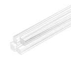 MECCANIXITY 4pcs Acrylic Square Rods 1/2" x 12" Clear Acrylic Dowel Rods Sticks by MECCANIXITY