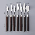 7 PCS Palette Knife Set, Flexible Steel Spatulas - Image 4