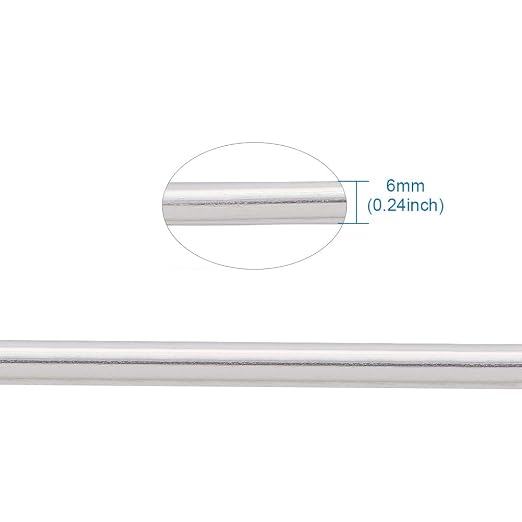 Fashewelry 22.96 ft 3 Gauge Aluminum Bonsai Wire Silver 6mm Thick Bendable - Image 3