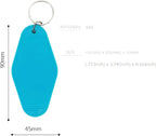 10pcs Blank Hotel Keychains Bulk Vintage Motel Keychain Vinyl HTV printing - Image 2