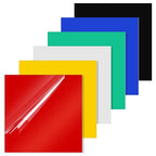 Outus 6 Pieces Colored Acrylic Sheet White 12 x 12 Inch Colorful Clear Sheet by Outus