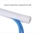 Alex Tech 25ft - 1/2 inch Split Wire Loom Tubing - White - Image 5