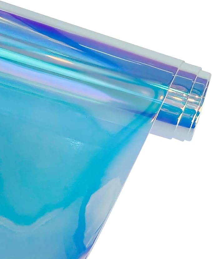 ONEART | 30 Gauge Holographic Clear Vinyl Roll, 11.8" x 54" Waterproof - Image 2