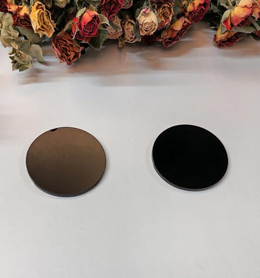 Set of 20 Black Acrylic Discs, 1/8" Thick Round Circle Blanks, 1 Inch Diameter - Image 9