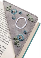 MOTEERLLU Personalized Hand Embroidered Corner Bookmark by MOTEERLLU