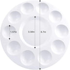 21pcs Paint Tray Palettes, Plastic White Palettes - Image 4