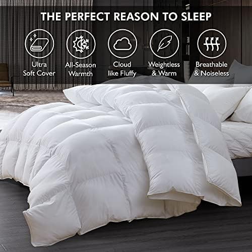 Luxurious Queen Size Goose Down Fiber Waterfowl Feather Fiber Comforter - Image 5